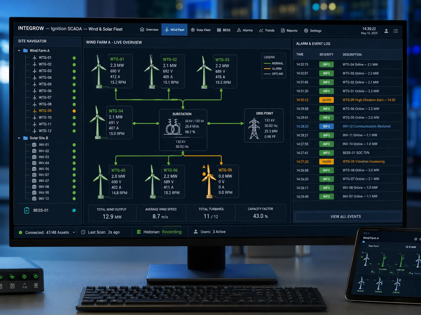 Ignition SCADA Platform - Integrow Smart Energy