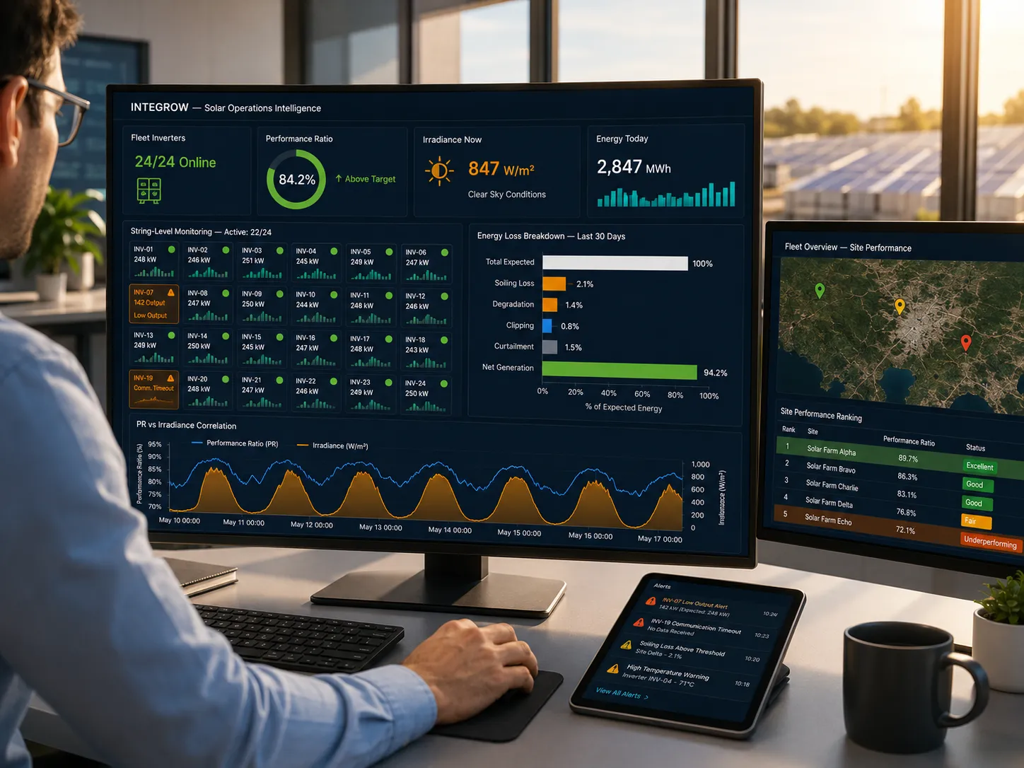 Solar Operations Intelligence Dashboard - Integrow