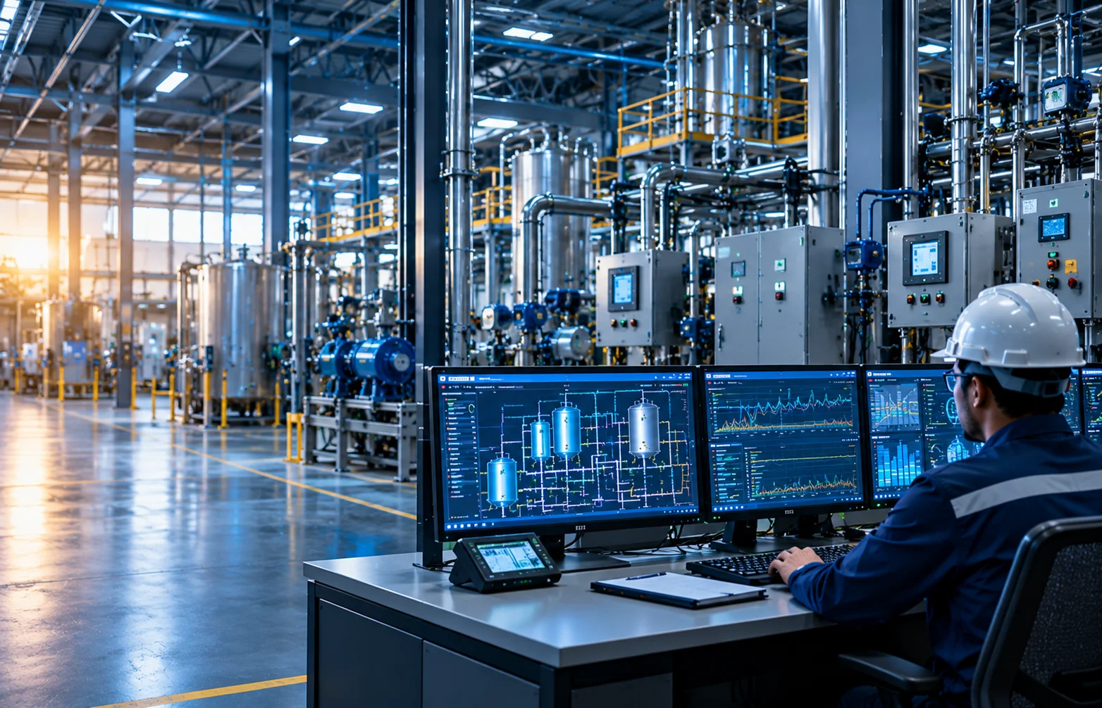 Industrial SCADA modernization and HMI visualization environment