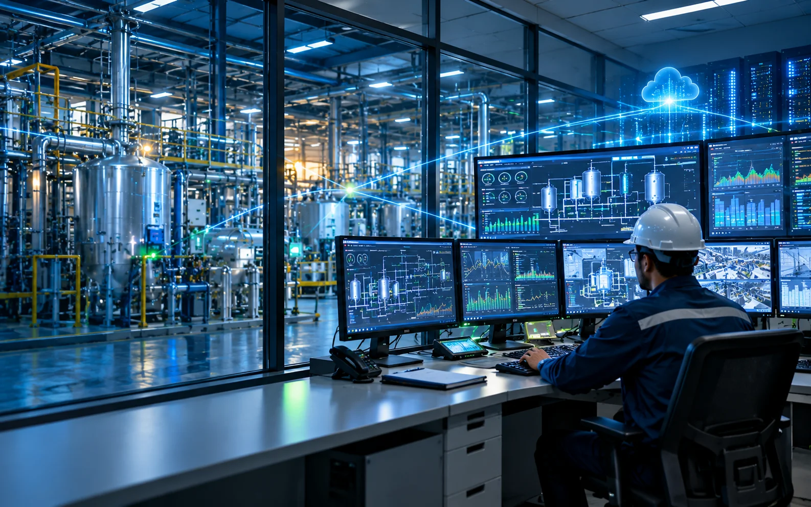 Industrial OT IT integration across connected manufacturing systems