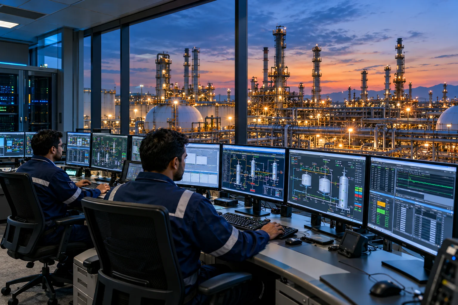 Oil and gas control room and digital operations