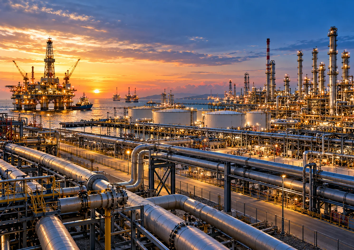 Oil and gas industrial assets and control infrastructure