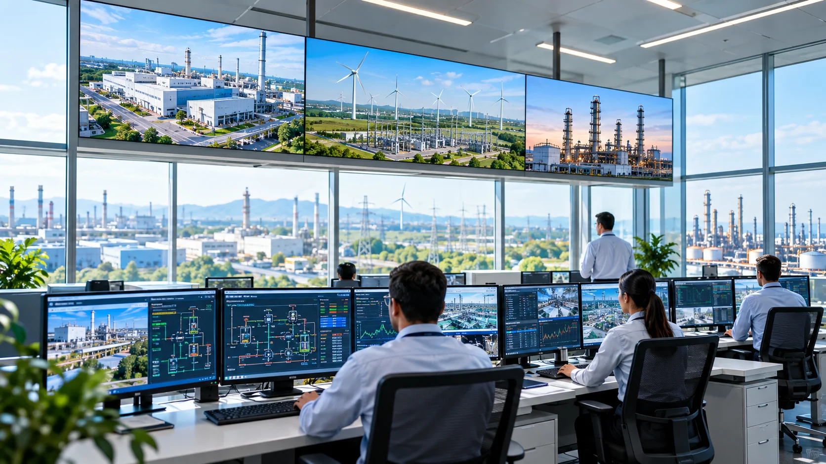 Multi-site industrial operations monitored through unified SCADA visibility