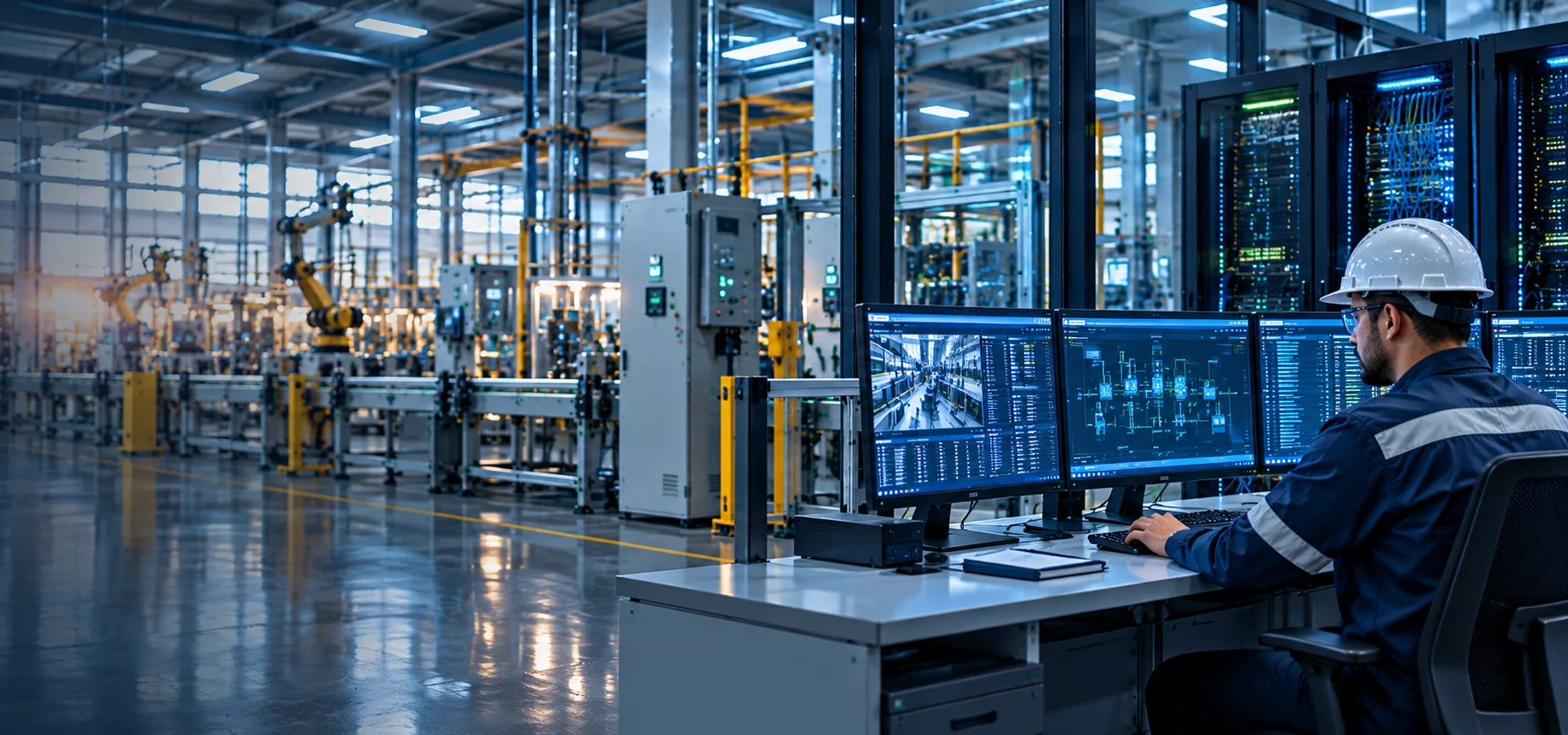 Industrial cybersecurity control room